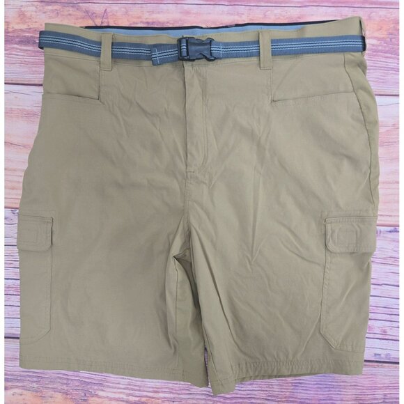 Orvis Mens Cargo Shorts With Belt 40 Beige Nylon/Spandex - Picture 1 of 8